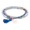 Bracelet ZEN Blue in rose silver