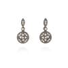 Earrings GIMENA Cognac in black silver