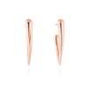 Pendientes FAR WEST  en plata rosa