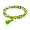 Pulsera ZEN NEÓN PISTACHO con clip amistad