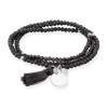 Pulsera ZEN ANTRACITA con chapa