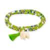 Bracelet ZEN PISTAZIE NEON mit Elefant