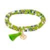 Bracelet ZEN PISTAZIE NEON mit Love Charme