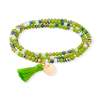 Bracelet ZEN PISTAZIE NEON mit Peseta Charme