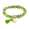 Pulsera ZEN NEÓN PISTACHO con corazón