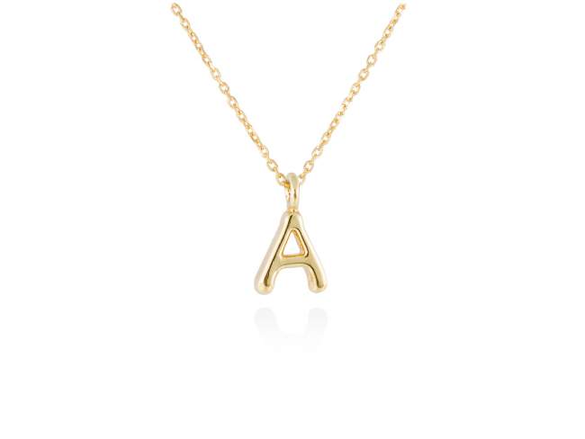 Necklace in 18kt. Gold de Marina Garcia Joyas en plata Necklace in yellow 18kt gold (length: 40-42 cm.) (Letter height: 7 mm.)