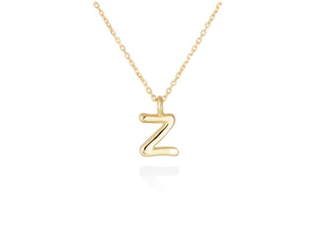 Colgante letra Z en oro amarillo 18kt de Marina Garcia Joyas en plata Gargantilla de Oro amarillo de 18 Kt. (largo: 40-42 cm.) (Altura de letra: 7 mm.)