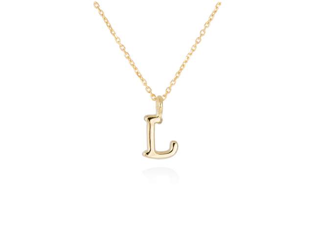 Necklace in 18kt. Gold de Marina Garcia Joyas en plata Necklace in yellow 18kt gold (length: 38-40 cm.) (Letter height: 7 mm.)