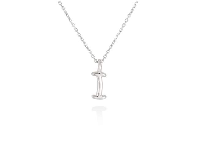 Necklace in 18kt. Gold de Marina Garcia Joyas en plata Necklace in rodhium plated 18kt white gold (length: 38-40 cm.) (Letter height: 7 mm.)