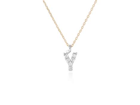 Necklace in 18kt. Gold and diamonds