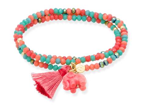 Bracelet ZEN MANDARINE mit Elefant