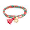 Bracelet ZEN TANGERINE with heart charm