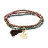 Pulsera ZEN multicolor en plata dorada