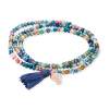 Bracelet ZEN MULTISAPPHIRE with skull charm