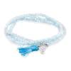 Bracelet ZEN AQUAMARIN mit Schädel charme