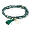 Bracelet ZEN DARK GREEN with medal