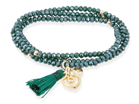 Pulsera ZEN VERDE con charm Love