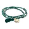 Pulsera ZEN VERDE con corazón