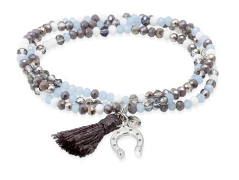 Bracelet ZEN ICE BLUE mit Hufeisen