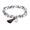 Bracelet ZEN ICE BLUE mit perle