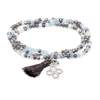 Bracelet ZEN ICE BLUE mit Glücksklee