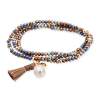 Bracelet ZEN CHOCOLATE with pearl