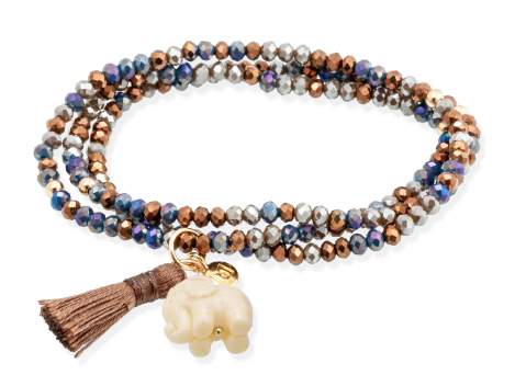 Pulsera ZEN CHOCOLATE con elefante