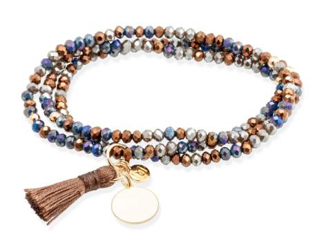 Bracelet ZEN CHOCOLATE mit medal