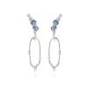 Pendientes SOMEIL azul en plata