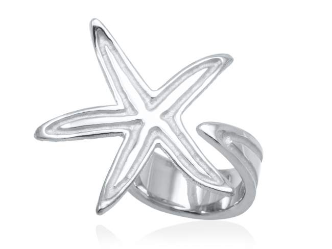 Ring COZUMEL  in silver de Marina Garcia Joyas en plata Ring in rhodium plated 925 sterling silver.  