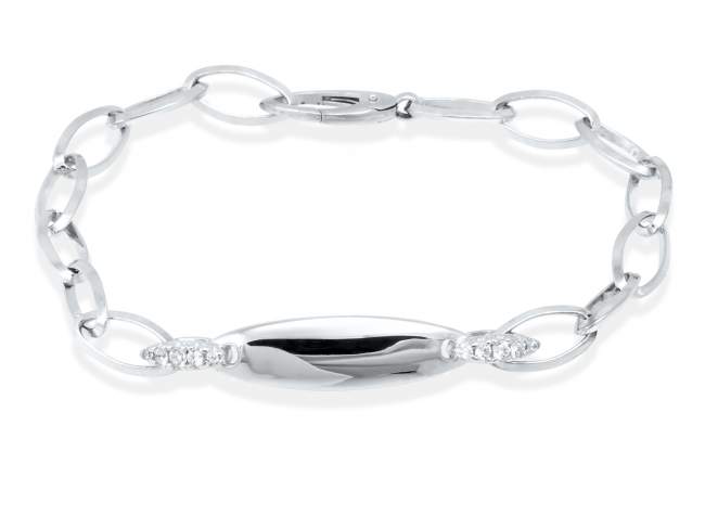 Armband HARMONY  in silber de Marina Garcia Joyas en plata Armband in Silber (925) rhodiniert und Zirkonia weiß. (Handgelenkgröße: 18,5 cm)