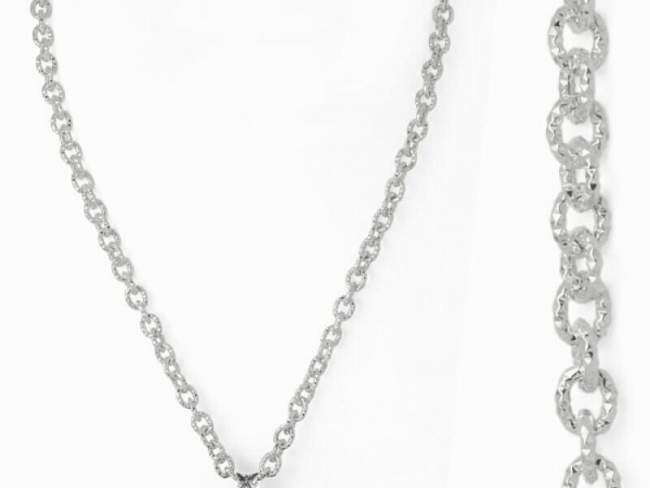 Kette TEXTURE S in silber de Marina Garcia Joyas en plata <p>Kette in Silber (925) rhodiniert. (Länge 45 cm)</p>