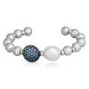 Armbänder LUX PEARL Blau in silber