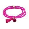 Bracelet ZEN FUCHSIA mit Edelstein