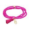 Bracelet ZEN FUCHSIA mit Freundschaftsclip