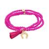 Bracelet ZEN FUCHSIA mit Hufeisen