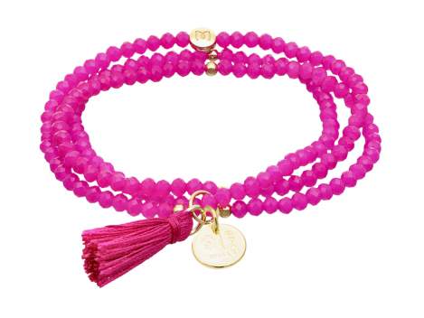 Bracelet ZEN FUCHSIA mit Peseta Charme