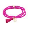 Bracelet ZEN FUCHSIA mit Peseta Charme