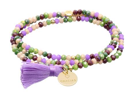 Pulsera ZEN PROVENZA con chapa Gracias