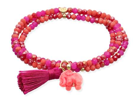 Pulsera ZEN BUGANVILLA con elefante