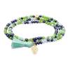 Bracelet ZEN NENUFAR with skull charm