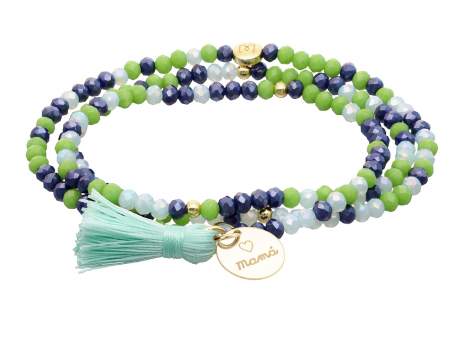 Pulsera ZEN NENUFAR con chapa Mamá