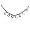 Necklace NAME Grey in silver