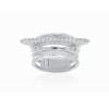 Ring Flow triple piedras  in silver