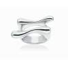 Ring Flow doble  in silber