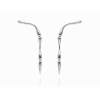 Climber Earring Flow  in silver