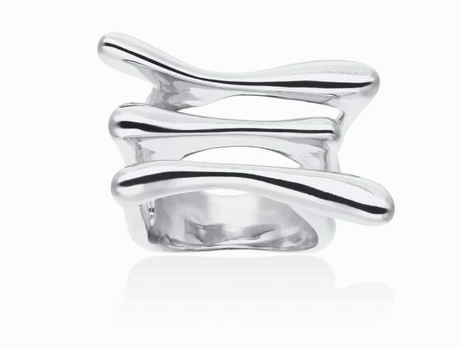 Ring Flow triple  in silber de Marina Garcia Joyas en plata Ring in Silber (925) rhodiniert.  