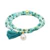 Bracelet ZEN MINT mit perle