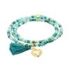 Bracelet ZEN MINT mit Herz Charme