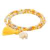 Bracelet ZEN MUSTARD with elephant